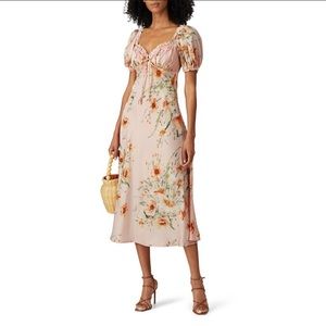 ASTR The Label In Bloom Cottagecore Midi Dress